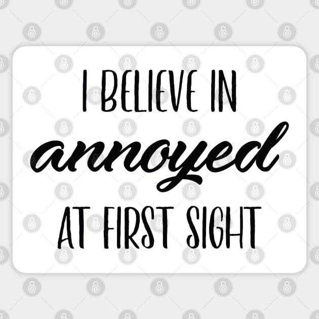 Annoyed At First Sight Sticker by LuckyFoxDesigns